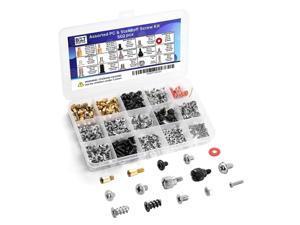 502pc Motherboard Standoffs Screw Kit | Basic Computer Screws Set for HDD Hard Drive, Case, Fan, Power Card, Graphics, Chassis, CD-ROM, ATX Case | for DIY & Repair