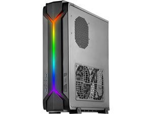 SilverStone Technology ARGB Slim Computer Case for Mini-Itx Motherboards with Integrated Addressable RGB Lighting