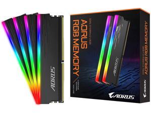 AORUS GP-ARS16G37D RGB 16GB RAM Memory Kit (2x8GB) 3733MHz, Supports AORUS Memory Boost and RGB Fusion 2.0. Selected Memory ICS, 100% Sorted and Tested (with Demo Modules).