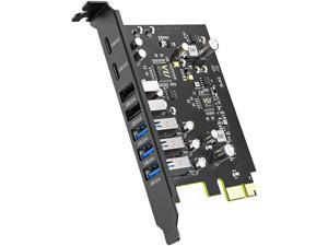 Tiergrade PCI-E Expansion Card to 7 Ports (2X USB 2.0-A, 3X USB 3.0-A, 2X USB 3.0-C), PCI Express (PCIe) Expansion Card USB Card for Desktop PC Support Windows 10/8.1/8/7/XP and MAC OS 10.8.2 Above