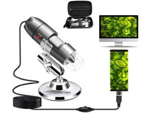 EU 110-240V USB AC100-240V Digital Eyepiece Microscope,16MP 150X C High Definition Camera for Microelectronics,Machinery,Phone,Archaeology 