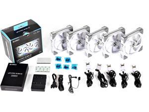 Lian Li UNI Fan SL120 5 Pack White - with Controller (ARGB 120mm LED PWM Daisy-Chain)