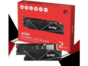 XPG 2TB GAMMIX S70 Blade - Works with Playstation 5, PCIe Gen4 M.2 2280 Internal Gaming SSD Up to 7,400 MB/s