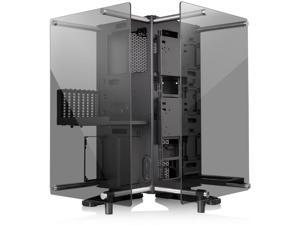 Thermaltake Core P90 Tempered Glass Black ATX Mid Tower Open Frame 2-Sided Glass Viewing, Tt LCS Certified Gaming Computer Case Chassis