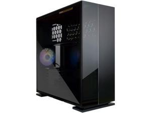 IN WIN IW-315BLK-1AL120 Aluminum & Glass Front Panel ATX Middle Tower Case