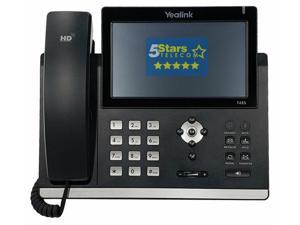 12 VoIP Accounts 3.7-Inch Graphical Display Power Adapter Not Included 802.3af PoE Dual-Port Gigabit Ethernet USB 2.0 Renewed Yealink SIP-T53 IP Phone 