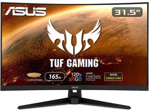 ASUS TUF Gaming 32" 1440P HDR Curved Monitor - QHD (2560 x 1440), 165Hz (Supports 144Hz), 1ms, Extreme Low Motion Blur, Speaker, FreeSync Premium, VESA Mountable, DisplayPort, HDMI VG32VQ1B