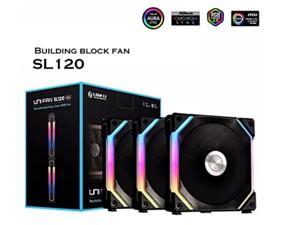 Lian Li UNI FAN SL120 - BLACK - 6-Pack w/ 1 Controller - unifan