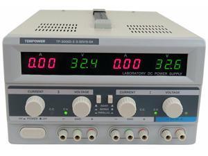 Tekpower TP-3005D-3 Triple Outputs Linear-Type DC Power Supply, 0-30 Volts 0-5 A