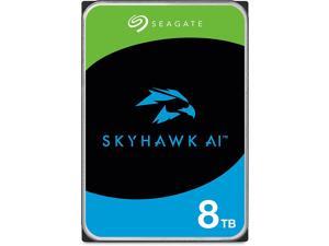 Seagate Skyhawk AI 8TB Video Internal Hard Drive HDD  3.5 Inch SATA 6Gb/s 256MB Cache for DVR NVR Security Camera System with in-House Rescue Services