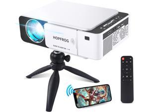 1080P Projector with WiFi Tripod Mount Bundle Portable Phone Projecter Proyector Portatil for Home Office Outdoor Video Projection