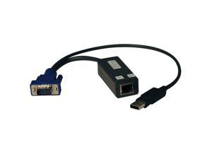 TRIPP LITE KVM Switch USB Server Interface Unit Virtual Media HD15 USB RJ45(B078-101-USB-1)
