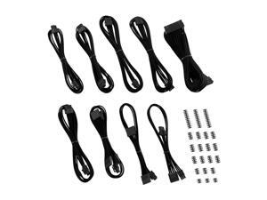 CableMod C-Series Classic ModFlex Sleeved Cable Kit for Corsair RM Black Label/RMi/RMX (Black)