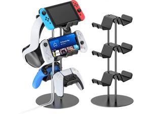 Controller Stand 3 Tiers with Cable Organizer for Desk Universal Controller Display Stand Compatible with Xbox PS5 PS4 Nintendo Switch Headset Holder  Desk Mounts for 8 Packs Controller