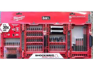 Milwaukee Shockwave Impact Duty Driver Bit Set 55Piece 70 Piece Kit