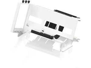 PCIe 4.0 GPU Mount Bracket Graphic Card Holder Multi-Angle Adjustment, Video Card VGA Support Kit with PCIe 4.0 X16 Gen4 17cm/6.69in Riser Cable - White