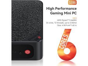 Windowsデスクトップ Mini PC Beelink Ser6 6600H/32GB/1.5TB NeweggBusiness - Beelink SER6 Mini PC, AMD Ryzen 5 6600H(6nm, 6C