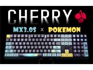 Cherry MX 30S Wired Mechanical Keyboard Pokemon Pikachu Special Edition  Aluminum Housing Built Cherry Without Steel Structure wCherry Red Switches