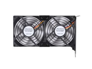 PCI Slot Fan Dual 90mm 92mm GPU Cooler Graphic Card Fans for Video Card VGA Cooler Compatible with DIY Mining Rig Set Up GTX960 Nvidia k80 RX580 590 RTX 2060 2070 2080 EVGA 2080ti 1050ti AMD R9 280