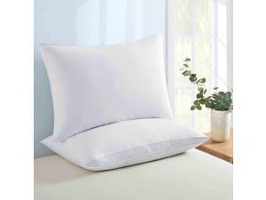 Peace Nest 2 Pack Gusseted Goose Feather Bed Pillows King Size Pillows