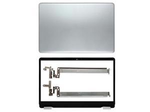 OIAGLH LCD Back Cover Front Bezel Hinges Bottom Case Cover For Inspiron 15 5584 Silver