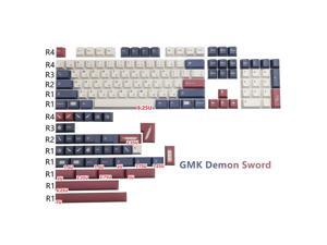 GMK Demon Sword Keycaps PBT Dye Subbed Japanese Key Caps Cherry Profile Keycap With 2.25U 2.75U 3U 7U Spacebar ISO Enter