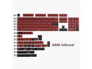 GMK Infernal Clone Keycaps PBT Dye Subbed Cherry Profile Keycap For MX Switch Mechanical Keyboard GH60 GK61 GK64