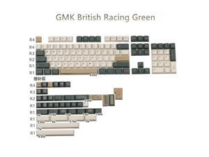 1set GMK British Racing Green Keycaps PBT Dye Subbed Cherry Profile Key Caps With 2.25U 2.75U 3U 7U Spacebar ISO Enter