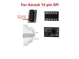For ASROCK 14 PIN SPI Motherboard Windows 11TPM 2.0 Security Module Board
