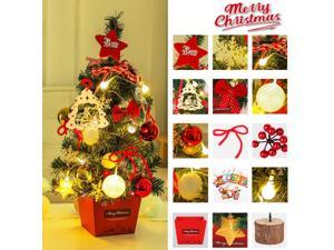 50cm Mini Christmas Tree Desktop Ornaments with Lights Christmas Tree Set Christmas Tree Decoration