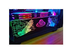 RGB Backplate For Graphics Card GPU and Gaming Pc Case ARGB Led Light Aura Sync