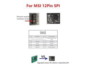 TPM 2.0 Security module Trusted Platform Module for MSI 12PIN SPI MS-4462