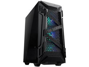 ASUS TUF Gaming GT301 MidTower Compact Case for ATX Motherboards with Honeycomb Front Panel 3 x 120mm AURA Addressable RBG Fans