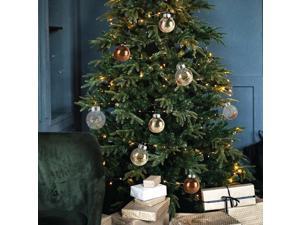 236 30PCS Christmas Balls Glitter Ornaments for Xmas TreeShatterproof Christmas Tree Decorations Hanging Ball Lights Gold