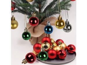 53 Pieces Christmas Ball Glitter Ornaments Decorations Gold  Silver
