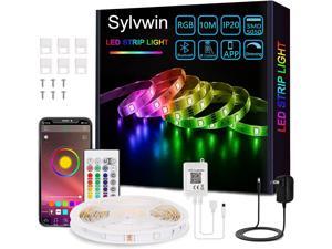 Led Strip Lights 328ft RGB Color Changing Led Lights Strip SMD 5050 Dimmable Lighting with APPRemote Control Music Sync Led Lights Strip for Bedroom Home Kitchen Party TV Backlight