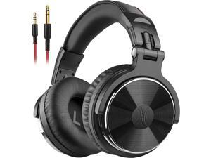 OneOdio Wired Over Ear Headphones HiRes Studio Monitor  Mixing DJ Stereo Headsets with 50mm Neodymium Drivers and 14 to 35mm Audio Jack for AMP Computer Recording Phone Piano Guitar Laptop  Black
