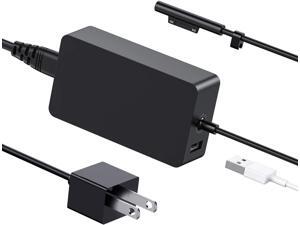 Surface Pro Charger 65W for Surface Pro 3/4/5/6/7/8/9/X Power Supply Adapter, Compatible for Both Microsoft Surface Book Laptop/Tablet,Works with 65W&44W&36W&24W (6.6 Ft Cord)