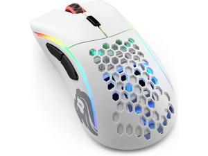 Glorious Gaming Mouse  Model D  RGB Gaming Mouse  69 g Lightweight Wireless Mouse  Ergonomic Mouse  Honeycomb Mouse  White Wireless Gaming Mouse Matte White