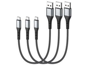 SUNGUY Micro USB Cable 1FT3Pack Short Braided USB 20 Micro Fast Charging and Data Sync Cord for Samsung Galaxy S7 Edge S6Moto G5 G5S PlusSony Xperia Z3 Z5