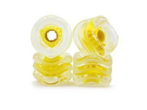 SHARK WHEEL 72MM, 78A DNA - CLEAR WITH YELLOW HUB