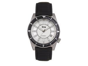 Reign Francis Leather-Band Watch W/Date - Black/Silver