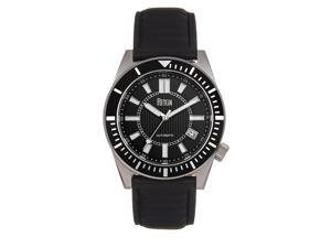 Reign Francis Leather-Band Watch W/Date - Black