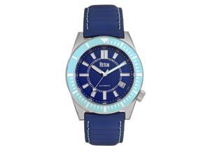 Reign Francis Leather-Band Watch W/Date - Blue