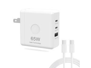 SVITOO 65W USB C GaN fast charger, Multi port wall charger for NB, cell phone, iPhone 13/13 Mini/13 Pro/13 Pro Max/12, Galaxy, Pixel 4/3, iPad/iPad Mini