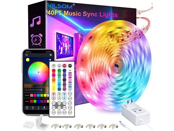 ViLSOM LED Strip Lights, 20ft USB LED Light Strip Kit with Remote Control,  RGB 5050 Color