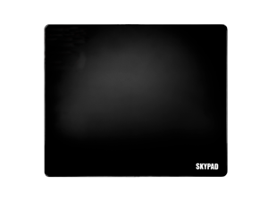 SkyPAD Glass 3.0 XL Gaming Mouse Pad with text Logo | Professional Large Mouse Mat |  400 x 500 mm |  Black  | Special glass surface with improved precision and speed