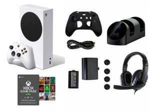 Microsoft Xbox Series S AllDigital 512 GB Console White DiscFree Gaming One Xbox Wireless Controller 1440p Resolution Up to 120FPS Bundle with GameFitz 10 in 1 Accessories Kitand Game Pass