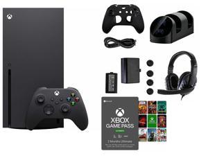 Microsoft Xbox Bundle  Series X 1TB SSD Black Gamefitz Accessories Kit and Xbox Game Pass Ultimate