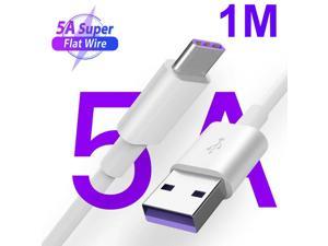 USB-A to USB-C/USB C/Type-C Power Cord Charger Cable 5A Fast Charging Cable 3ft  USB-A to USB-C 1pack